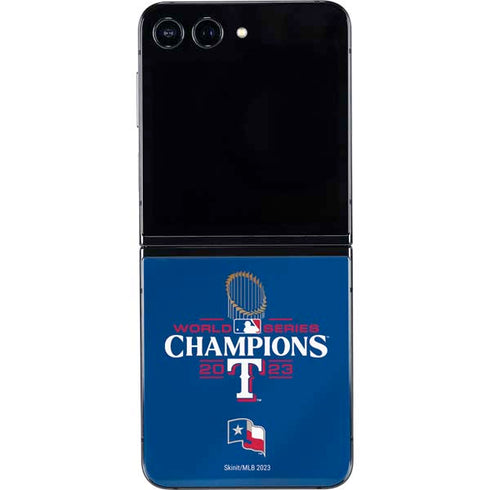 2023 World Series Champions Texas Rangers Galaxy Z Flip5 5G Skin